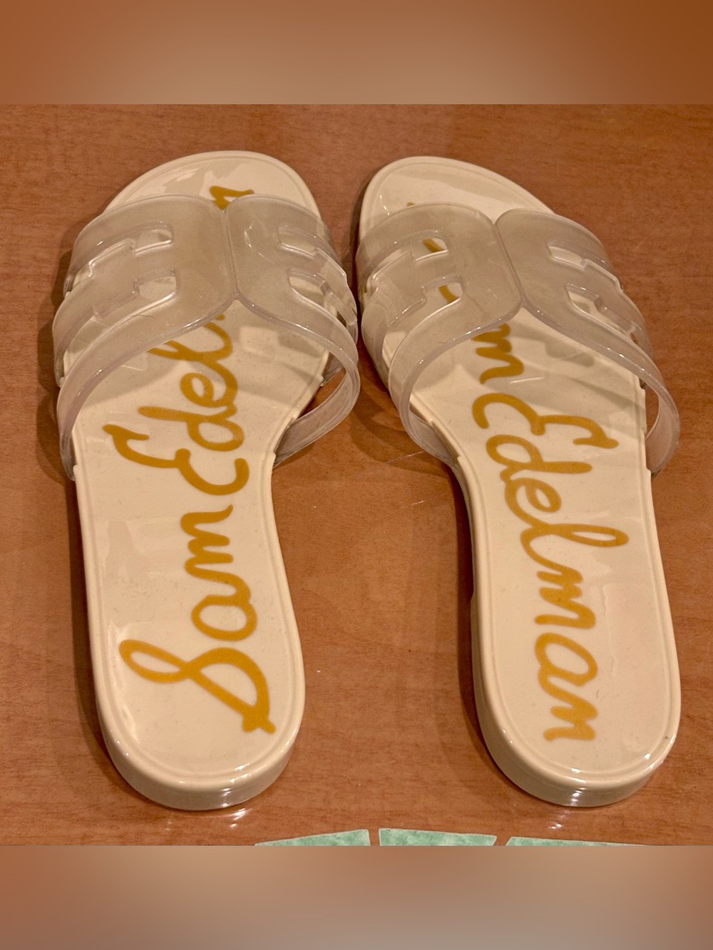Sam Edelman Clear Bay Jelly Slide Sandals